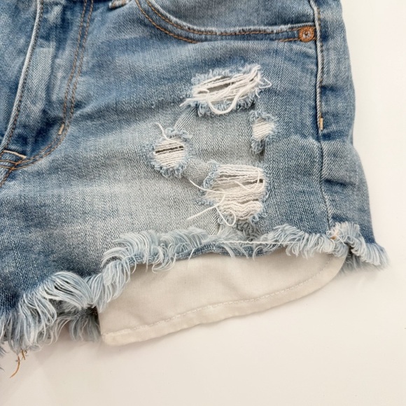 American Eagle Outfitters Hi-Rise Festival Distressed Denim Shorts – Size 4 - Picture 9 of 11